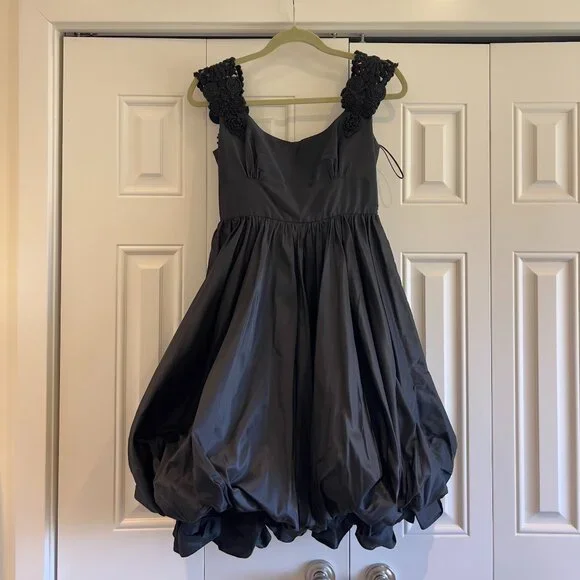 ELIE SAAB Silk Bubble Mini Dress